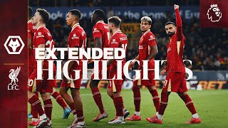 Extended Highlights Reds Go Top In Premier League  Wolves 12 Liverpool [upl. by Aehcsrop]