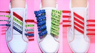 63 Way To Tie Your Shoelaces How To Tie Shoelaces shoes lace styles shoelace shorts viral [upl. by Rokach]