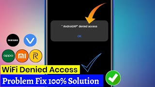 denied access to network wifi  wifi denied access to network 2022 android  realme oppo [upl. by Iarised]