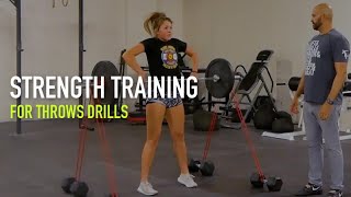 Strength Training for Throws Drills  Shot Put and Discus [upl. by Nhtanhoj317]