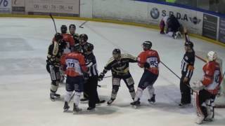 Hockey  Rouen  Angers M1 M2 14 de Finale de Ligue Magnus 20162017 [upl. by Wehtta]