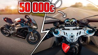 50 000€ sur LAUTOBAHN 🤯 Ducati Panigale V4 SP  TOP SPEED amp ACCELERATION [upl. by Sitoeht693]