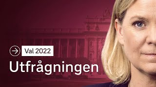 Val 2022 Utfrågningen – 3 Magdalena Andersson S SVT 20220823 [upl. by Aneerb]