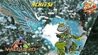 Stealing Ice Wyvern Eggs On A Deinonychus Feathered Raptor  Ark Valguero DLC Gameplay [upl. by Carrissa]