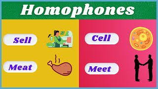 Homophones in English Grammar Homophones with 20 examples [upl. by Rosetta387]