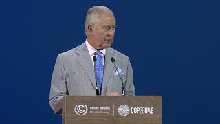 Climate dangers no longer distant risks says Britains Charles III at COP28  AFP [upl. by Enimaj]