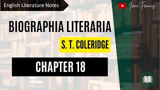 Biographia Literaria Chapter 18  by S T Coleridge  IRENE FRANCIS [upl. by Zweig278]