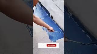 Amazing Process 💦 waterproofing part 447 easily solve problem short shorts waterproofing [upl. by Airtemak917]