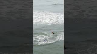 First Backflip Tow Foil Surfing Costa Rica [upl. by Niltag]