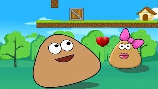 Pou Back Home Adventure Skill Game Walkthrough Levels 110 [upl. by Ynaiffit]