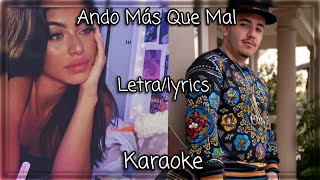 Ando Mas Que Mal  Eslabon Armado Letralyric KARAOKE Exclusive [upl. by Khai]