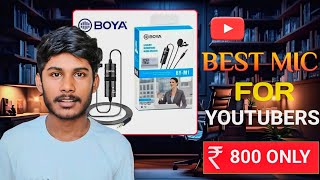 Best Microphone For Every Youtubers  BOYA BY M1 Review in HINDI [upl. by Yrogreg869]