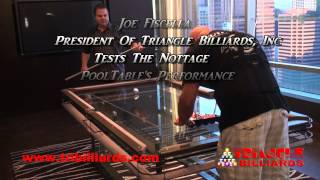 Triangle Billiards Delivers A Nottage Glass Top Pool Table Short Version [upl. by Nabatse]