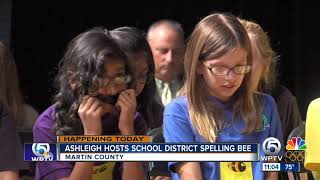 Ashleigh Walters pronouncer for Martin County Spelling Bee [upl. by Teece]