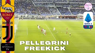 Lorenzo Pellegrini freekick goal in Roma 34 Juventus [upl. by Eydie493]