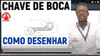 COMO CRIAR UMA CHAVE DE BOCA  AUTOCAD [upl. by Adnilreh]