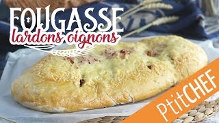 Recette de fougasse aux lardons et oignons  Ptitchefcom [upl. by Hasty]