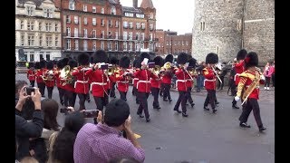 Changing the Guard at Windsor Castle  Monday the 2nd of April 2018 [upl. by Jehoash]