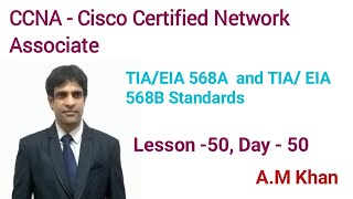 CCNA TIAEIA 568A amp TIAEIA 568B STANDARDS [upl. by Marlane733]