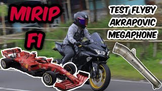 Akrapovic megaphone zx25r  Flyby [upl. by Adeuga393]