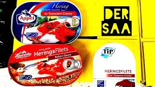 HAWESTA vs APPEL vs TIP 🐟 Heringsfilet in TomatenCreme 🍅 [upl. by Aisinoid]