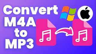 How to Convert M4A to MP3 on Mac or Windows 2024 Tutorial [upl. by Janicki]