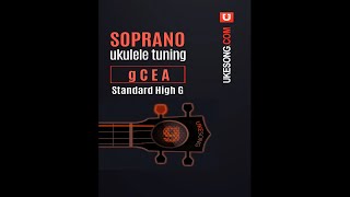 Soprano ukulele tuning  High G Online Ukulele Tuner [upl. by Ervine311]