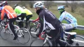 Los ciclistas desafían al frío en la Marcha en bicicleta de carretera Camino de San Frutos [upl. by Malvina]