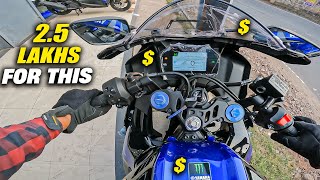 2024 Yamaha R15 M Ride Review  Most Expensive 150cc Bike in India [upl. by Kimmy]