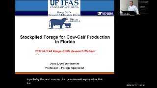 Stockpiled Forage for CowCalf Production in Florida with Dr Joao Vendramini [upl. by Noda]