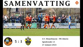 Samenvatting SV Nieuwleusen 1  PH Almelo 1 [upl. by Hnahk]