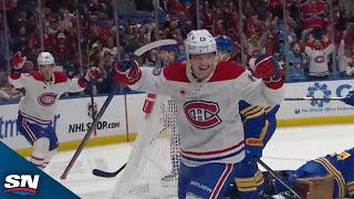 Canadiens Caufield Buries 2nd Of Game After Nice PP Puck Movement [upl. by Oliana441]