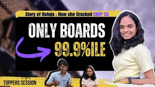 How She Got COEP CS by Studying ONLY for BOARDS 😧🔥 Toppers Strategy for 999ile❤️aadityacoep [upl. by Sluiter328]