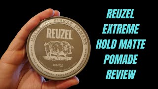 REUZEL EXTREME HOLD MATTE POMADE REVIEW [upl. by Yezdnil]