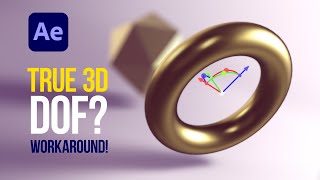 Workaround DEPTH OF FIELD in TRUE 3D Workspace  After Effects Tutorial  No Plugins [upl. by Olwena]