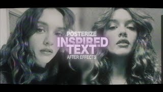 posterize text  after effects [upl. by Annenn]