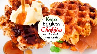 Keto EggFree Chaffle  Sour and Sweet Chaffle [upl. by Annaeerb439]