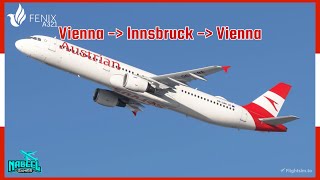 Fenix A321  Circle to Land Runway 08 Europes Toughest Approach  Vienna to Innsbruck  MSFS Live [upl. by Mittel22]