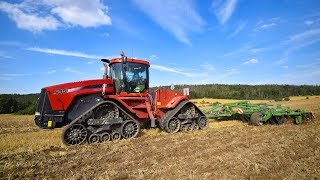 AGRO Jevišovice as Case Quadtrac 535 amp Amazone Certos 70012TX Podmítání Disking stubble 2019 [upl. by Otsuaf]