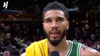 Jayson Tatum talks Game 1 Celtics vs pacers  Postgame Interview 🎤 [upl. by Terrie]