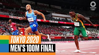 Mens 100m final 🏃‍♂️  Tokyo Replays [upl. by Adekahs]