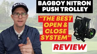 Incredible Golf Trolley Maybe the Best Ever BagBoy Nitron Piston [upl. by Aseneg]