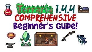 Terraria 144 Beginners Guide Tips amp Tricks Tutorial for Classic Journey Expert amp Master Mode [upl. by Orhtej823]