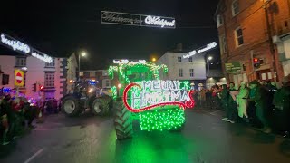 Welshpool illuminated Tractor Run 20224K [upl. by Johannah919]