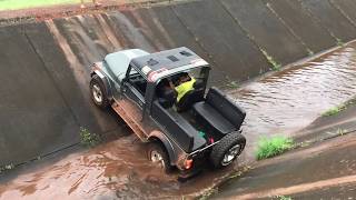 Mahindra Thar at its Best Canal Crossing [upl. by Rasure]