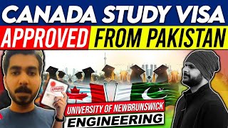 CANADA STUDY VISA APPROVED for NEWBRUNSWICK MECHANICAL ENGINEERING [upl. by Eittol]