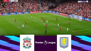 Liverpool vs Aston Villa 20  Premier League 2425  Match Highlights  Video Game Simulation [upl. by Ainahtan624]