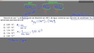 Produto de Solubilidade  Kps [upl. by Brawner]