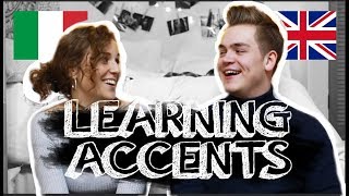 Learning Accents with Gerard ITALIAN vs ENGLISH  doyouknowellie [upl. by Aitital]