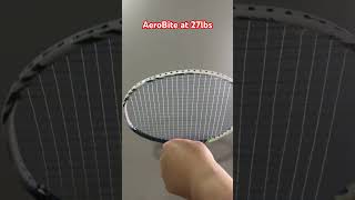 Yonex AeroBite Badminton String Sound at 27lbs badminton yonex aerobite [upl. by Kaz]